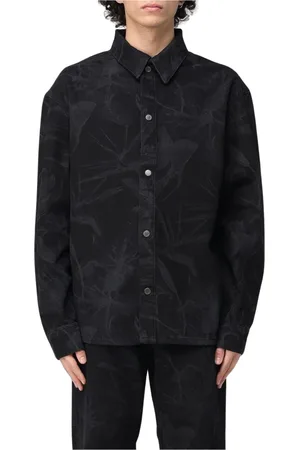 Daily paper Skjorte, Herre, Sort, L, Sort Button-Up Skjorte, Elegant Stil