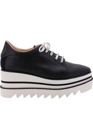 Stella McCartney Sko, Dame, Sort, 37 1/2 EU, Bomuld, Alter Mar Snøresko