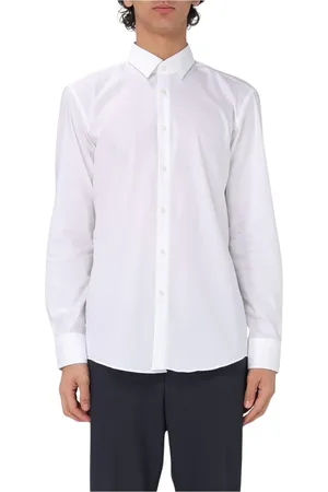 HUGO BOSS Skjorte, Herre, Hvid, 2XL, Bomuld, Klassisk Hvid Bomuldsskjorte