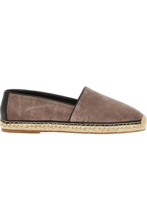 Brunello Cucinelli Sko, Herre, Brun, 43 EU, Læder, Læderdetalje Espadrilles Sko
