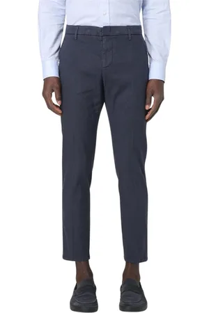 Dondup Bukser, Herre, Blå, W29, Bomuld, Beige Chinos til Mænd
