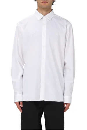 Burberry Skjorte, Herre, Hvid, S, Bomuld, Hvid Bomuld Poplin Skjorte
