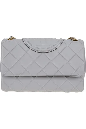 Tory Burch Taske, Dame, Grå, ONE SIZE, Uld, Fleming Convertible Skuldertaske