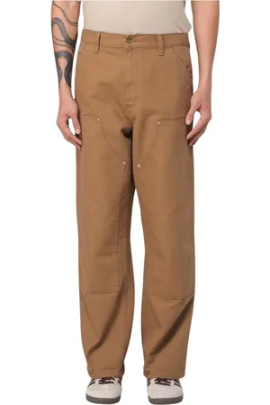 Carhartt Bukser, Herre, Brun, W32, Bomuld, Grå regelmæssige tapered arbejdsbukser