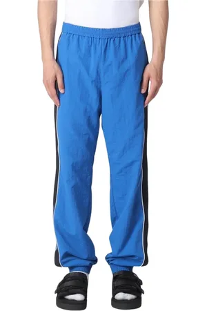 AMBUSH Bukser, Herre, Blå, S, Uld, Blå Stribede Track Pants