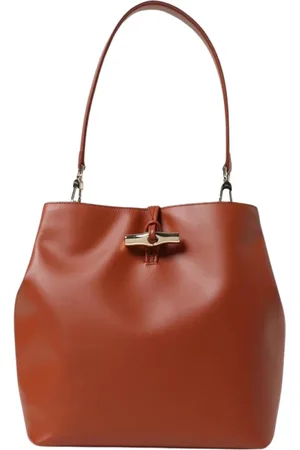 Longchamp Taske, Dame, Brun, ONE SIZE, Uld, Læder skuldertaske