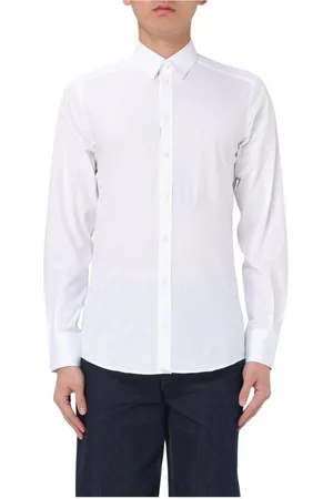 Dolce & Gabbana Skjorte, Herre, Hvid, 2XL, Bomuld, Tidløs Bomuldsskjorte
