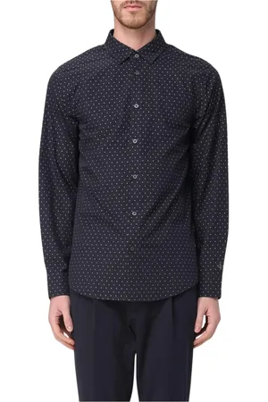 Armani Exchange Skjorte, Herre, Blå, M, Klassisk Hvid Button-Up Skjorte