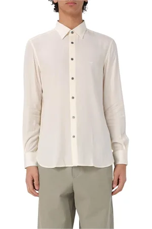 Emporio Armani Skjorte, Herre, , L, Uld, Multifarvet Skjorte til Mænd