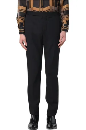 Saint Laurent Bukser, Herre, Sort, XL, Sorte Straight Leg Bukser