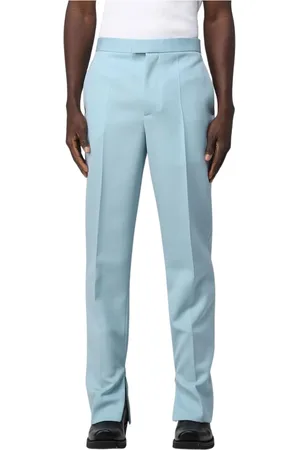 Bottega Veneta Bukser, Herre, Blå, M, Tailored Fit SideSplit Bukser