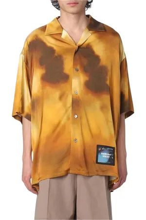 AMBUSH Skjorte, Herre, Gul, M, Gul Tie Dye Skjorte
