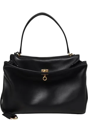 Balenciaga Taske, Dame, Sort, ONE SIZE, Uld, Stilfuld Læder Kæde Skuldertaske