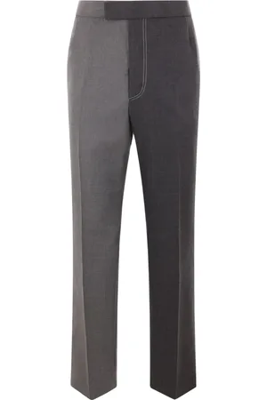 Thom Browne Bukser, Herre, Grå, S, Uld, Two-tone Uldbukser