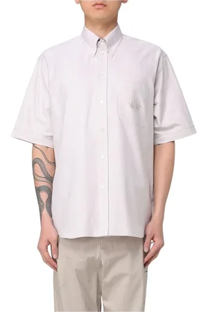 Fendi Skjorte, Herre, , XL, Bomuld, Broderet kortærmet skjorte