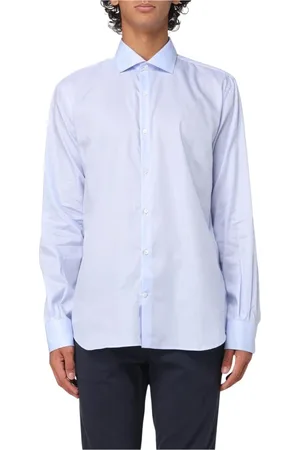 BROOKSFIELD Skjorte, Herre, Blå, XL, Bomuld, Himmelblå Slim Fit Skjorte