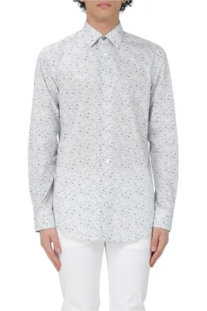 Paul Smith Skjorte, Herre, Blå, M, Bomuld, Blå Bomuld Langærmet Skjorte