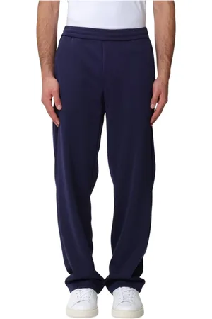 Msgm Bukser, Herre, Blå, M, Bomuld, Marineblå Bomuldsblandings Sweatpants