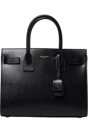 Saint Laurent Taske, Dame, Sort, ONE SIZE, Læder, Sort Læder Tote Taske