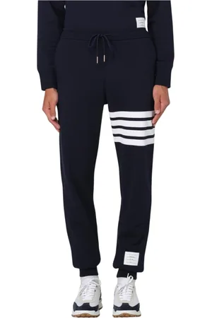 Thom Browne Bukser, Herre, Blå, S, Bomuld, Klassisk Stil Blå Sweatpants