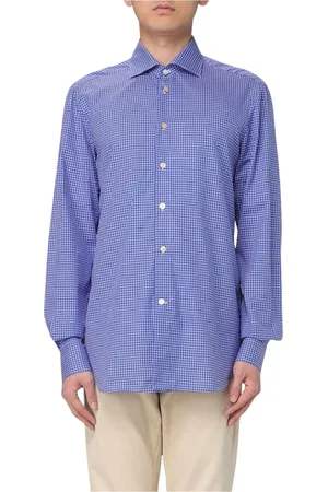 Kiton Skjorte, Herre, Blå, S, Cashmere, Blå Cashmere Sweater
