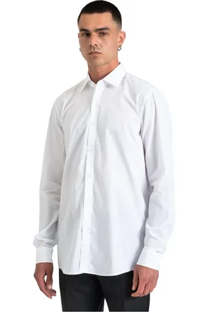 HUGO BOSS Skjorte, Herre, Hvid, M, Bomuld, Bomuldsskjorte