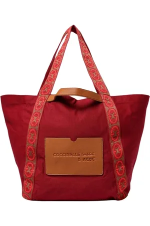 Coccinelle Taske, Dame, Rød, ONE SIZE, Uld, Rød Skuldertaske med Lynlås