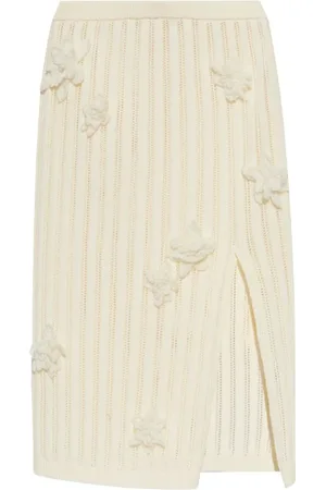 Casablanca Nederdel, Dame, , S, Bomuld, Hvid Bomuld Nederdel Elegant Stil