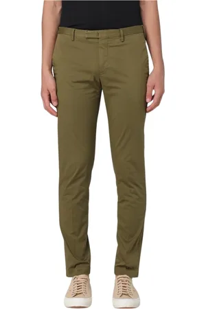 PT Torino Bukser, Herre, Grøn, L, Bomuld, Slim Fit Militærstil Bukser