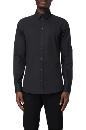 Dolce & Gabbana Skjorte, Herre, Sort, L, Uld, Blå Skjorte til Mænd