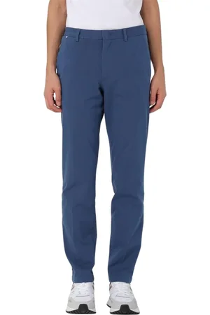 HUGO BOSS Bukser, Herre, Blå, 2XL, Bomuld, SlimFit Stretch Bomuld Bukser Blå