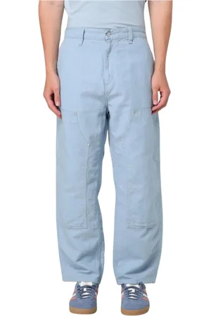 Carhartt Bukser, Herre, Blå, L, Bomuld, Lys Blå Afslappet Pasform Bukser