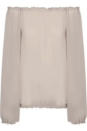 BLANCA Bluser & Skjorter, Dame, , XS, Elegant Topwear med Rynkede Ærmer
