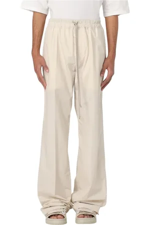 Rick Owens Bukser, Herre, , XL, Bomuld, Wide Leg Drawstring Bukser