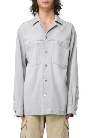 Bottega Veneta Skjorte, Herre, Grå, S, Denim, Grå Denim Skjorte, Alsidig Stil