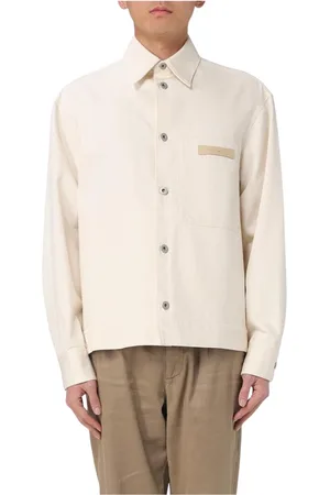 Emporio Armani Skjorte, Herre, , L, Bomuld, Gul Fløde Bomuld Skjorte