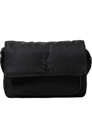 Saint Laurent Taske, Herre, Sort, ONE SIZE, Uld, Quiltet Skuldertaske