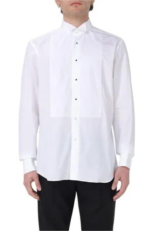 corneliani Skjorte, Herre, Hvid, 5XL, Bomuld, Klassisk hvid skjorte med folder