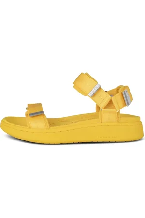 Woden Sko, Dame, Gul, 41 EU, Læder, Farverig Frugtsandal med Natural Soft-teknologi