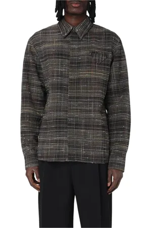 Bottega Veneta Skjorte, Herre, Sort, M, Luksus Sort Langærmet Skjorte
