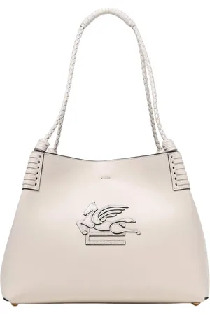 Etro Taske, Dame, , ONE SIZE, Uld, Hvid læder skuldertaske Elegant stil