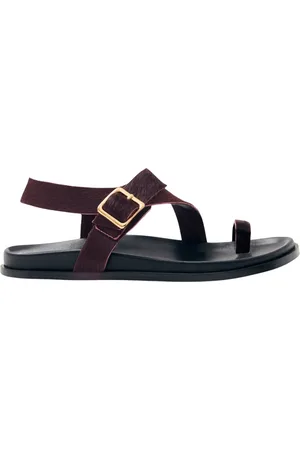 ALOHAS Sko, Dame, Rød, 36 EU, Læder, Siren Bløde Burgundy Læder Sandaler