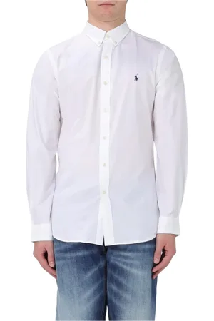 Ralph Lauren Skjorte, Herre, Hvid, L, Bomuld, Klassisk Hvid Bomuldsskjorte