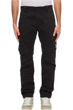 C.P. Company Bukser, Herre, Sort, S, Bomuld, Brun Cargo Bukser med Goggle Detalje