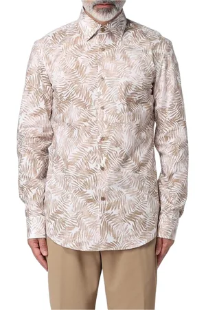 HUGO BOSS Skjorte, Herre, , XS, Bomuld, Bladtryksskjorte