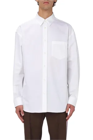Gucci Skjorte, Herre, Hvid, M, Bomuld, Elegant Hvid Poplin Skjorte