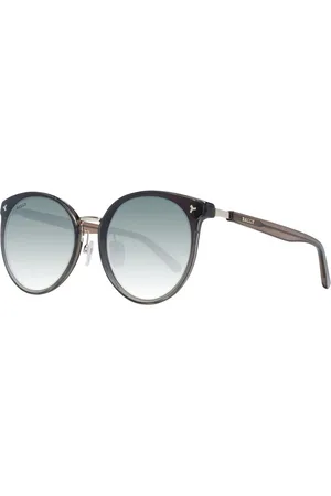 Bally Tilbehør, Dame, Sort, ONE SIZE, Uld, Sorte Kvinder Runde Solbriller Gradient
