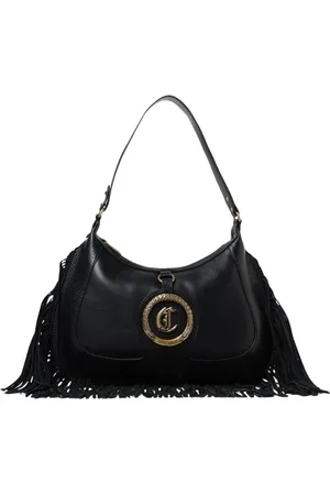 Roberto Cavalli Taske, Dame, Sort, ONE SIZE, Uld, Sort læder skuldertaske