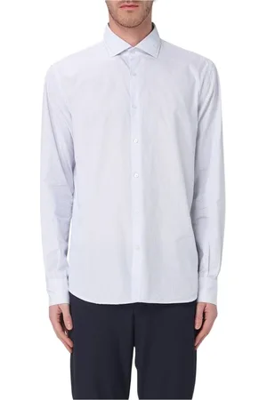 BROOKSFIELD Skjorte, Herre, Hvid, 3XL, Bomuld, Klassisk Stribet Skjorte
