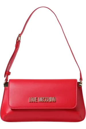 Moschino Taske, Dame, Rød, ONE SIZE, Uld, Rød Læder Skuldertaske Stilfuldt Tilbehør